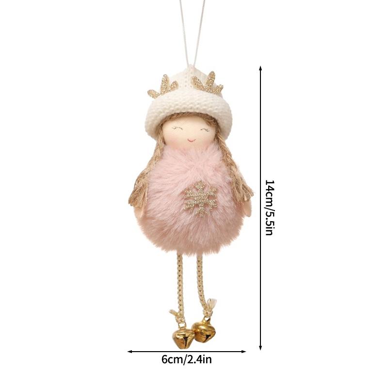 Weihnachtsdekorationen Niedlicher Bär Hängender Anhänger Weihnachtsbaumschmuck Kawaii Tier Rentier Plüschkissen Geburtstag Feiertagsgeschenke
