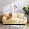 Velvet Couch Cover for 1/2/3/4 Cushion Couch Covers Stretch Sofa Slipcover with Non Skid Foam Elastic Bottom Furniture Protector