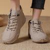 Damen High Top Outdoor Wanderschuhe Rosa Stiefeletten Lässig Weite Zehenkappe Khaki Handgefertigte Schuhe Übergröße