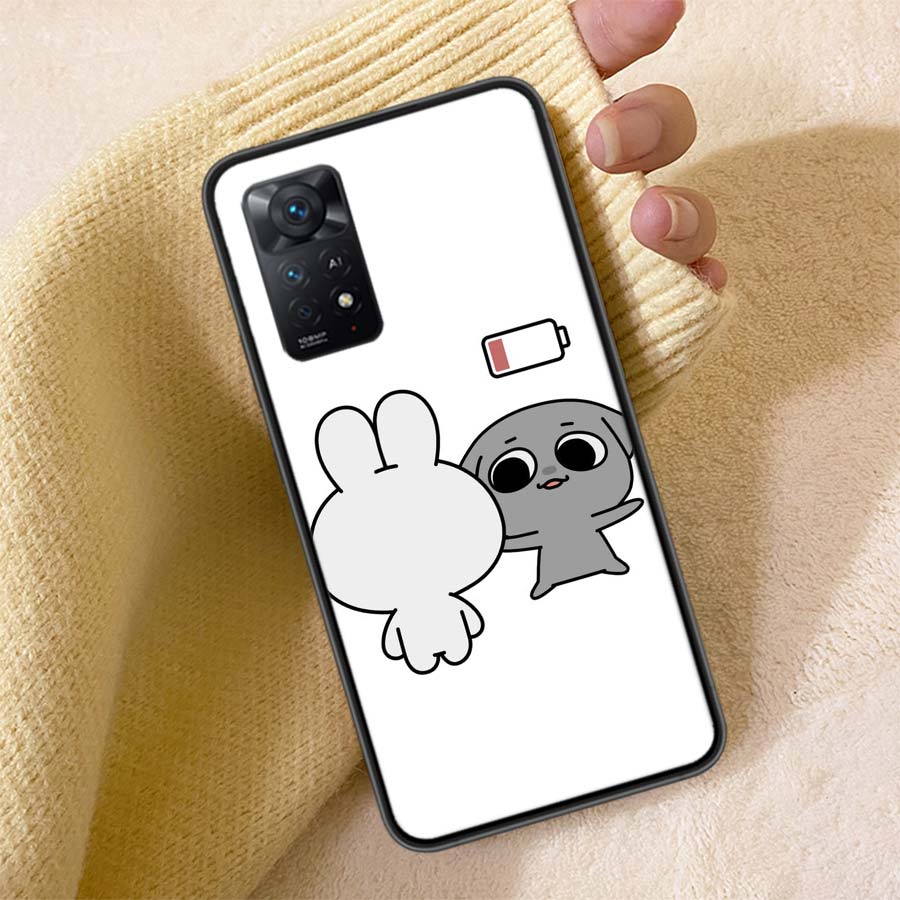 Cute Cartoon K-Kkamang Phone Case For Redmi Note 13 14 15 Pro Plus 12 13C 12C 15C 9 10 10C 9T 9C 9A TPU Soft Cover Clear Cell Ca