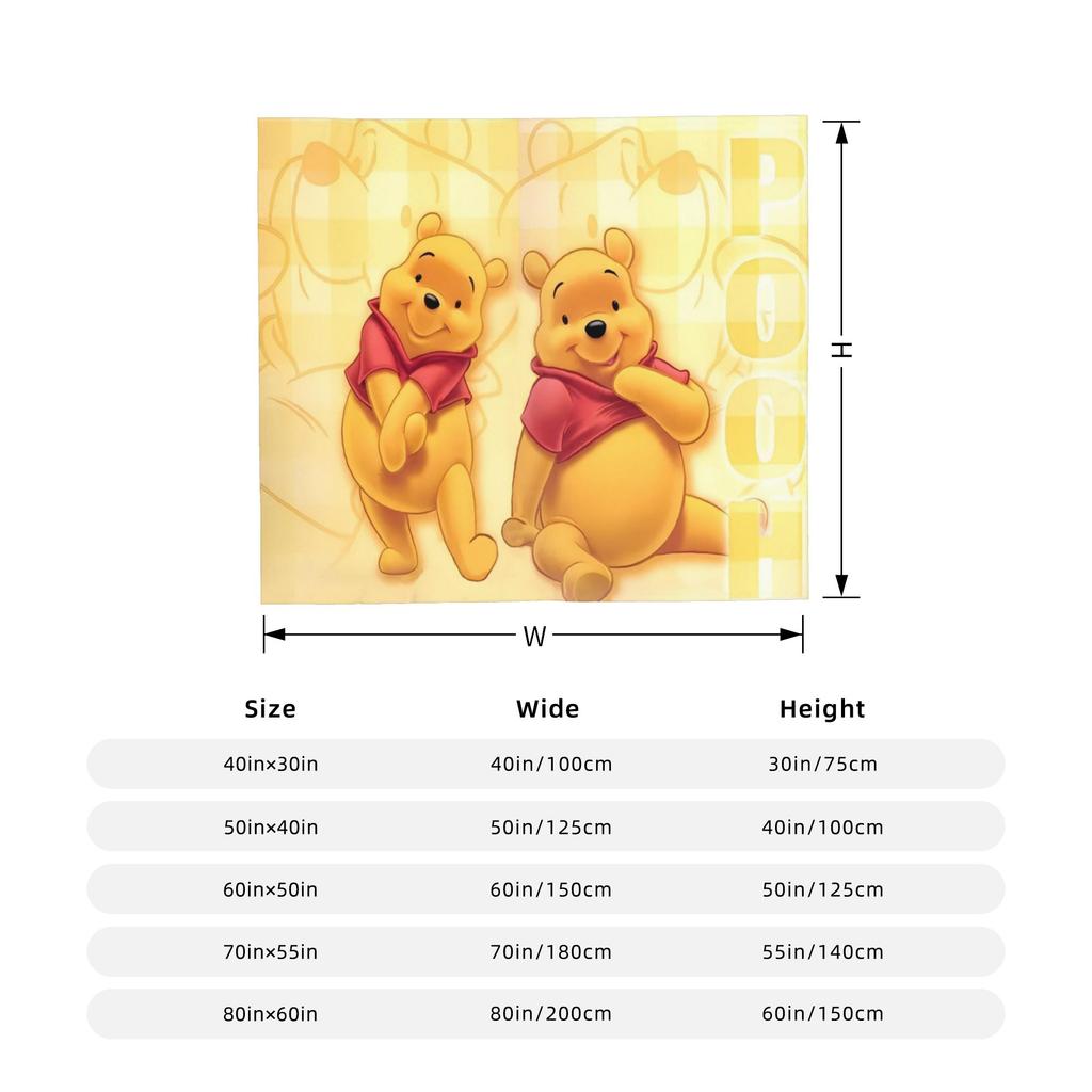 Tigger Blanket Fleece Winnie The Pooh Ultra-Soft Throw Blanket for Bedroom Sofa Bedspread