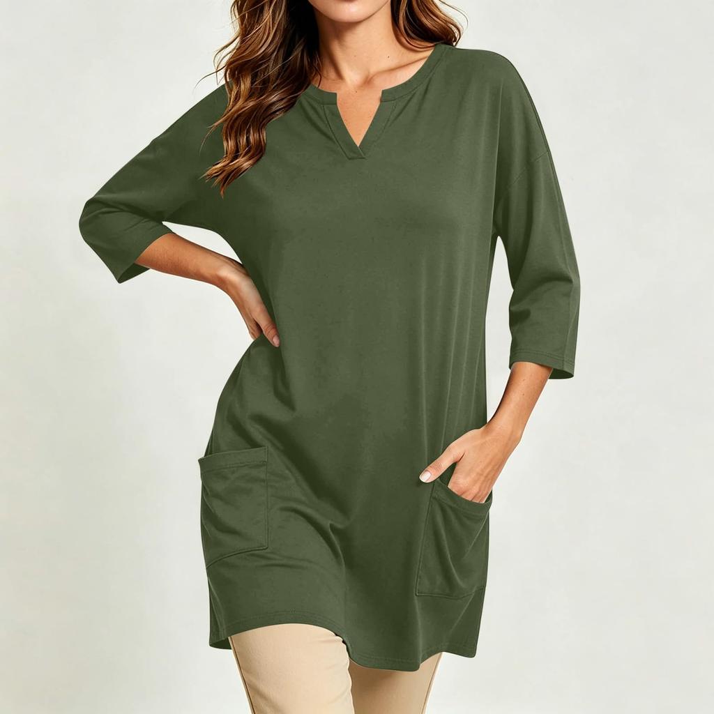 Women's Casual 3/4 Sleeve T-Shirt Top