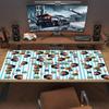 Messi Custom Name Large Size Mouse Pad Large Gaming Table Cushion Nonslip Laptop Tablet Big Mousepad Xxl Mat Mini Pc Playmat With Lock Edge Custom Nam