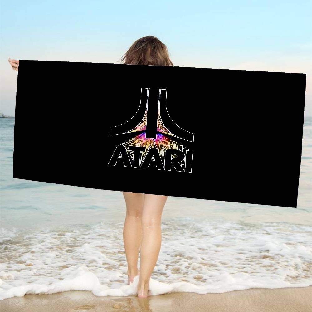 A-AtariS Game Logo Microfiber Beach Towel Absorbent Quick dry Soft Yoga Swimming Resort Mountain Climbing Towel