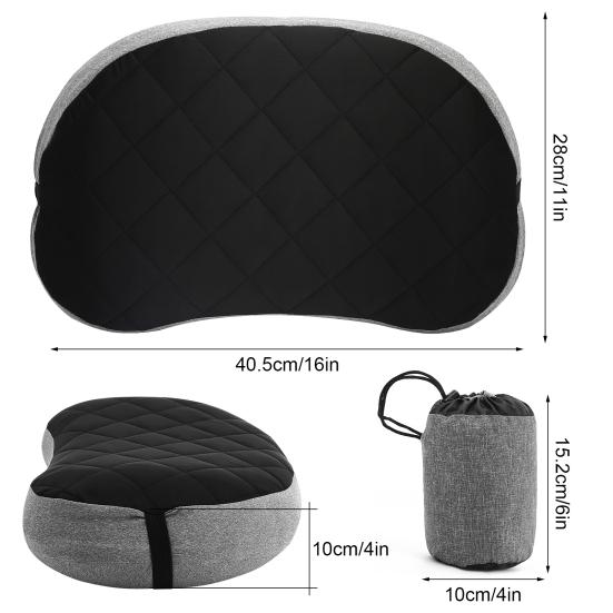 Inflatable Pillows Portable Lightweight Ergonomic Comfortable Sleeping Cushion with Strap for Camping Travel