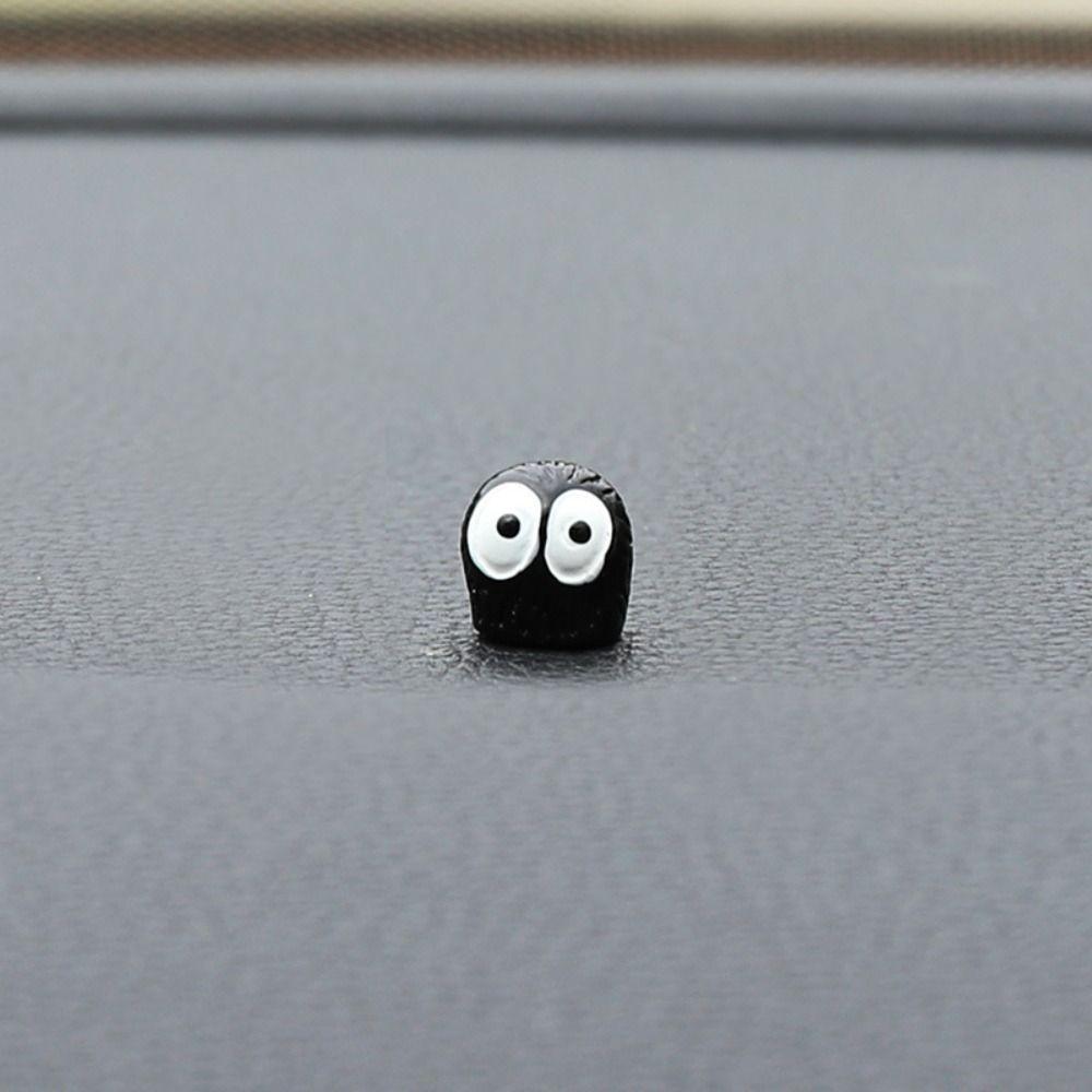 10PCS Cute Black Elf Car Interior Decoration Funny Auto Center Console Rearview Mirror Ornaments For Car Elves Accessories
