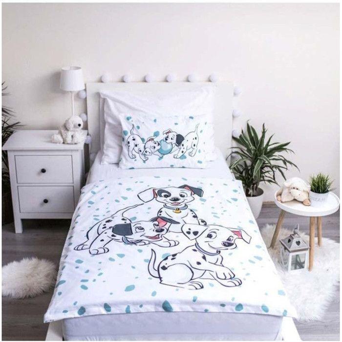 Baby Bedding Set - Plays - 101 Dalmatians - Duvet Cover 100x135cm - Pillowcase 40x60cm - Multicolor