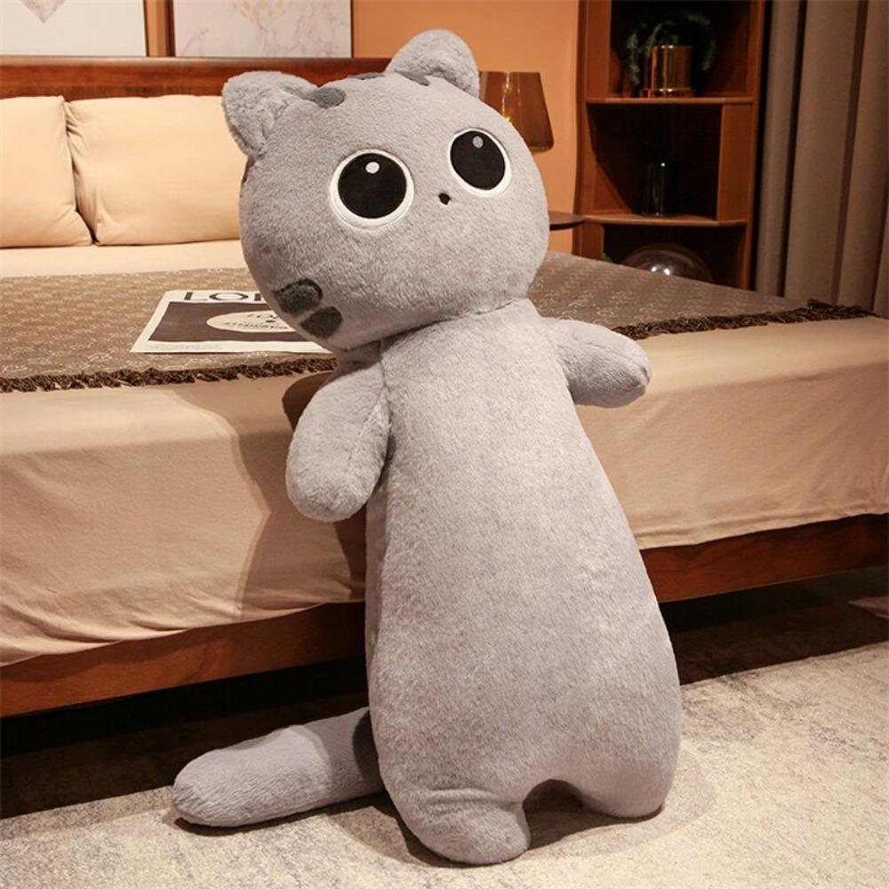 

Stuffed Plush Toy Long Cat Pillow Soft Nap Sleep Pillow Lovely Throw Pillow Cushion Home Bed Decor 65cm-C