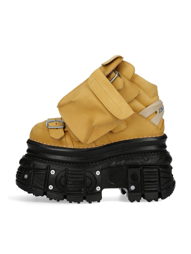 Fashion Thick Sole Lace Up Short Boots 2024 Autumn New Round Toe Punk Street Rock Sports Casual Shoes Black Fashion Women's Ankle Boots