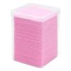 Disposable Pink Glue Remover Wipes - Non-Woven Cotton Pads, 200 Pack