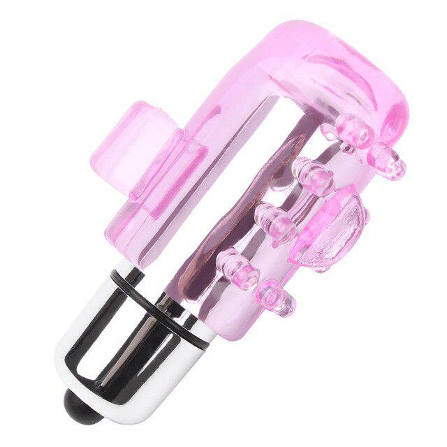 Finger Sleeve Vibrator Strong Vibrating Vagina Clitoris G Point Waterproof Vibrator Adult Stimulator