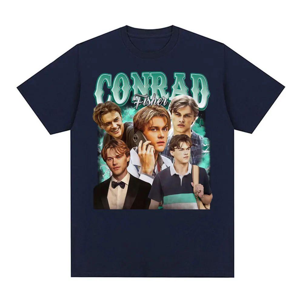Y2K Oberteile Team Conrad Fisher Trendy Film Grafik Baumwolle Druck T-Shirts Herren Vintage Übergroß Bequem Hohe Qualität Unisex
