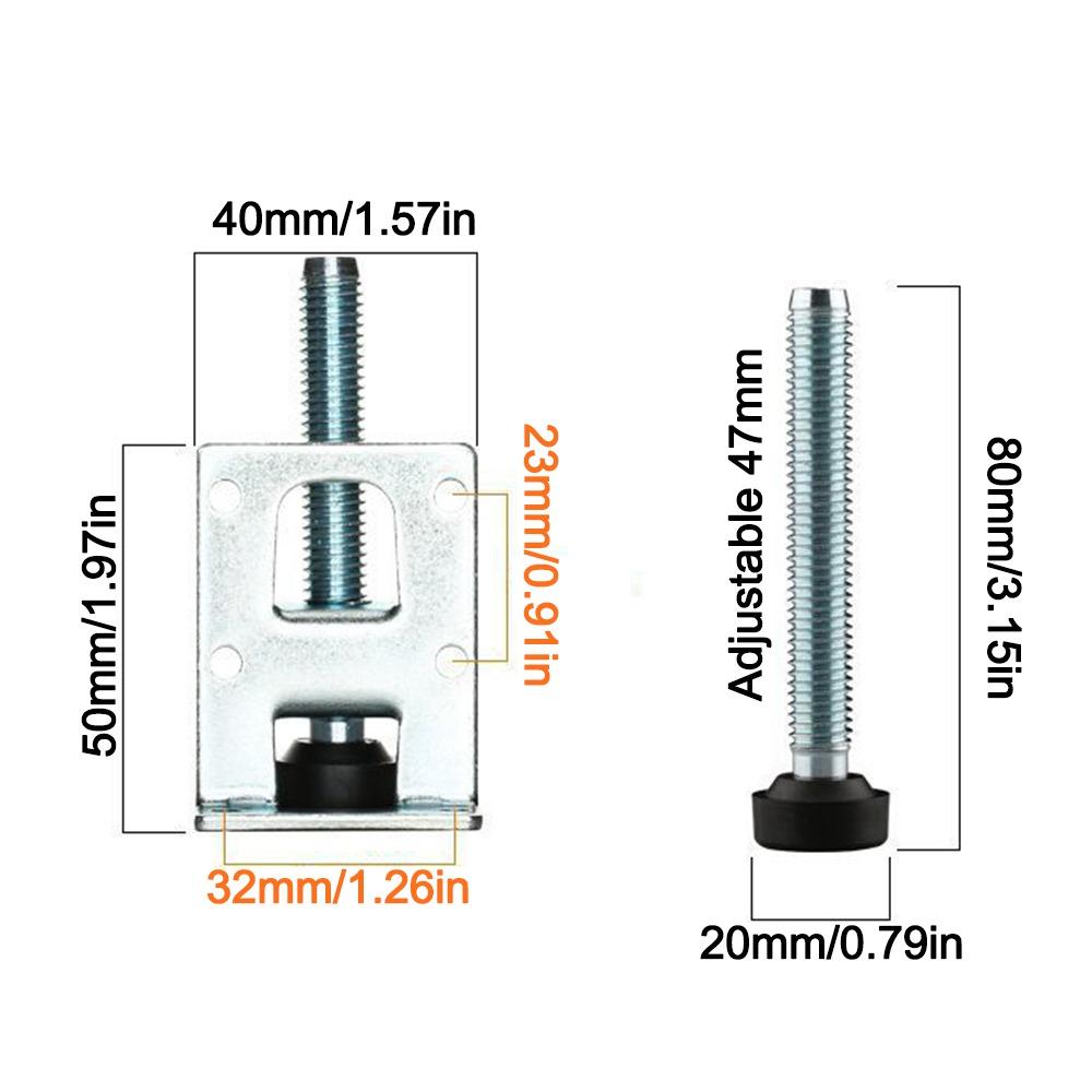 Adjustable Table Leveler Feet Zinc Alloy Furniture Height Adjuster  Furniture