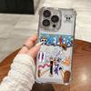 Anime Cool LuffyS ZoroS Ones Pieces Plating Phone Case For iPhone 17 17e 16e 16 15 14 13 12 11 Pro Max Mini Air Plus Anti-Fall