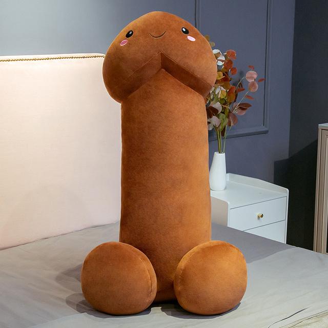 Legrační plyšová hračka na penis 30cm-100cm simulace vycpaná panenka Soft Dick Polštář na penis v reálném životě Roztomilá sexy hračka Zajímavý dárek