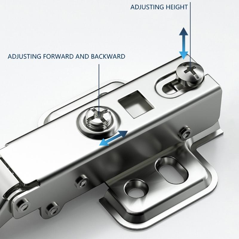 2Pcs Cold Rolled Steel Hydraulic Glass Door Hinges Display Cabinet Hinge Home Wine Cabinet Hardware Accessories