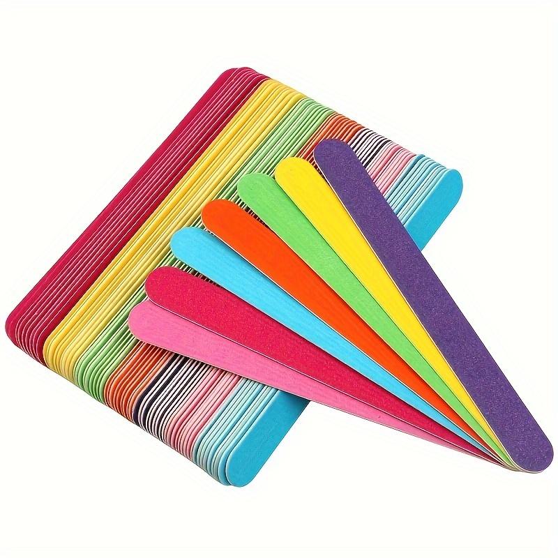 10 Double-sided Nail Files, Comfortable Grip, Professional Nail Polish Sanding Paper, Nail Polisher