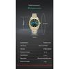 VA VA VOOM Dual Calendar Business Men's Watch Waterproof Luminous Quartz Steel Belt Watch