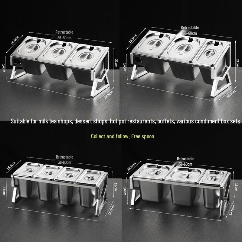 Handun Stainless Steel Portion Pot & Seasoning Box