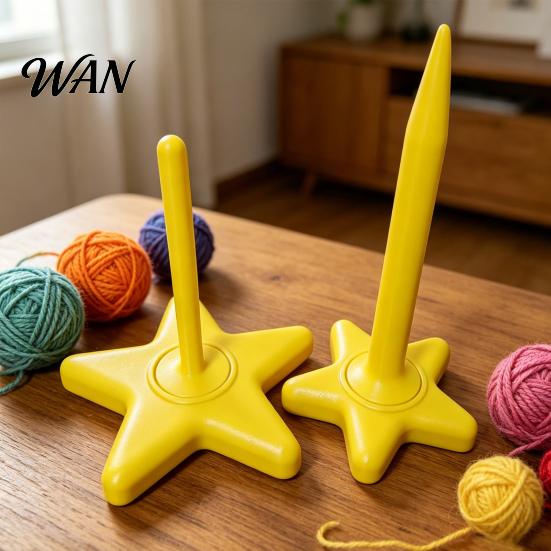 Universal Yarn Spinner 3D Printed Smooth Rotating Holder Cute Star Tangle-Free for Crocheting Knitting Lovers Accessory