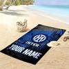 Custom Inter  Print Beach Towel, Large Soft Quick Dry Towel for Beach Camping Swimming