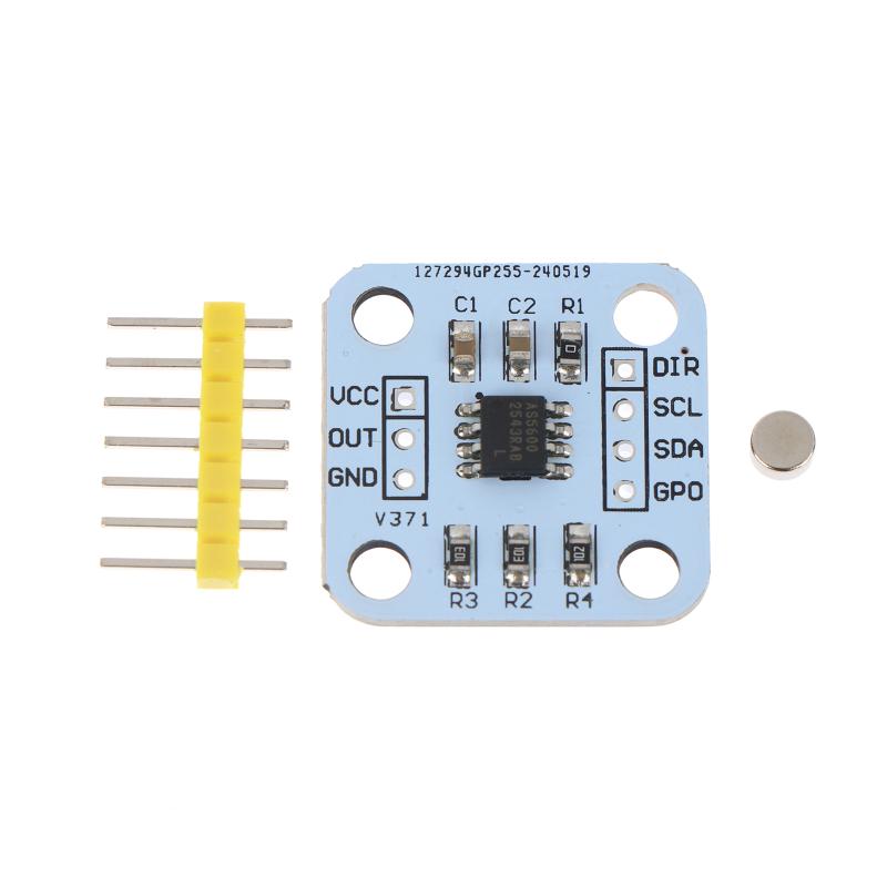 As5600 Magnetic Encoder 12Bit High Precision Angle Measurement Sensor Module Magnetic Induction