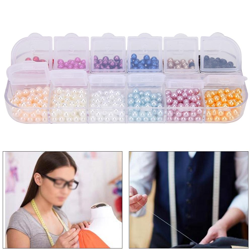 Round Shape Faux Pearl Beads No Hole Artificial ABS Beads Clothing Jewelry DIY AccessoriesType 3