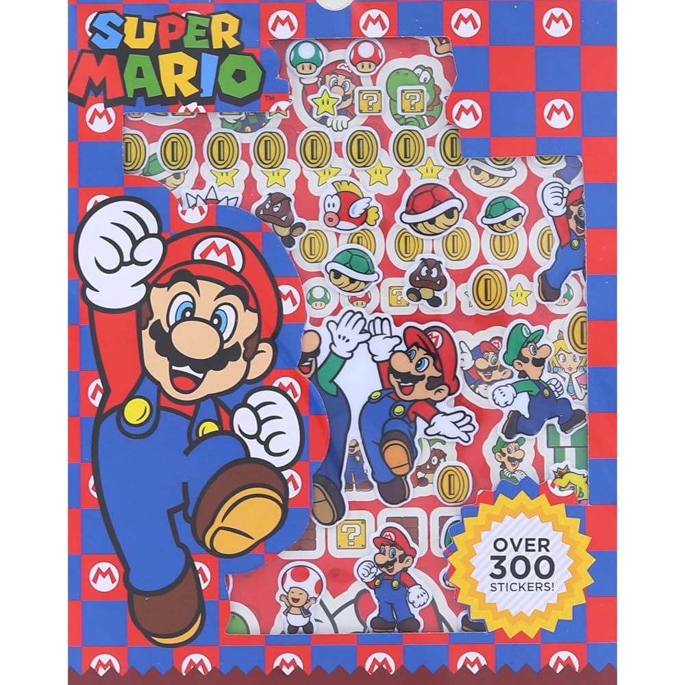 Super Mario Stickers 300 Stickers Reward Stickers Stickers Book Puku Puku Stickers [Parallel Impo...
