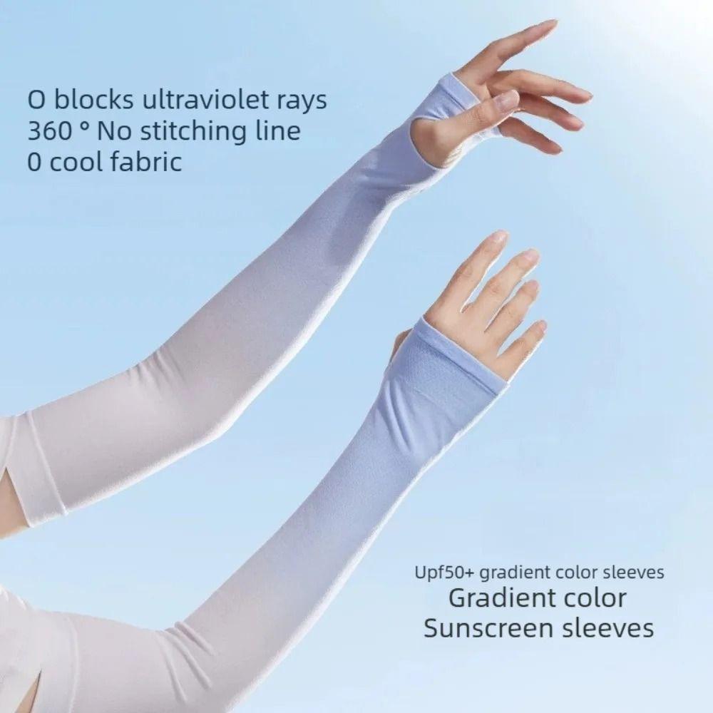 1pair UPF 50+ Arm Covers UV Protection Compression Sleeve Portable Cooling Arm Sleeves  Cycling