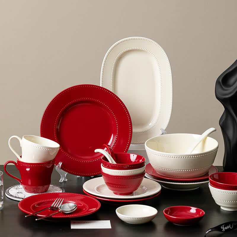 WUHE Nordic Style Ceramic Dinner Plate