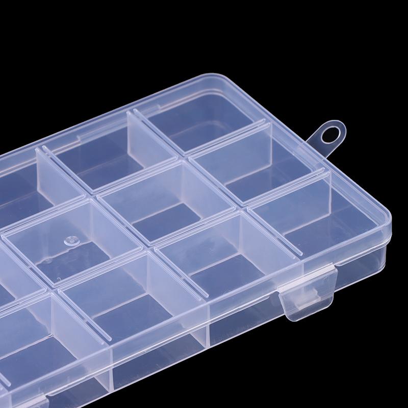 24/15/28 Grids Transparent Plastic Embroidery Floss Storage Box Floss Bobbins Storage Organizer Diy Cross Stitch Sewing Tools