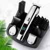 Hair Trimmer Set Multi-Function Grooming Kit LCD Digital Hair Trimmer Household Washable Shaver Nose