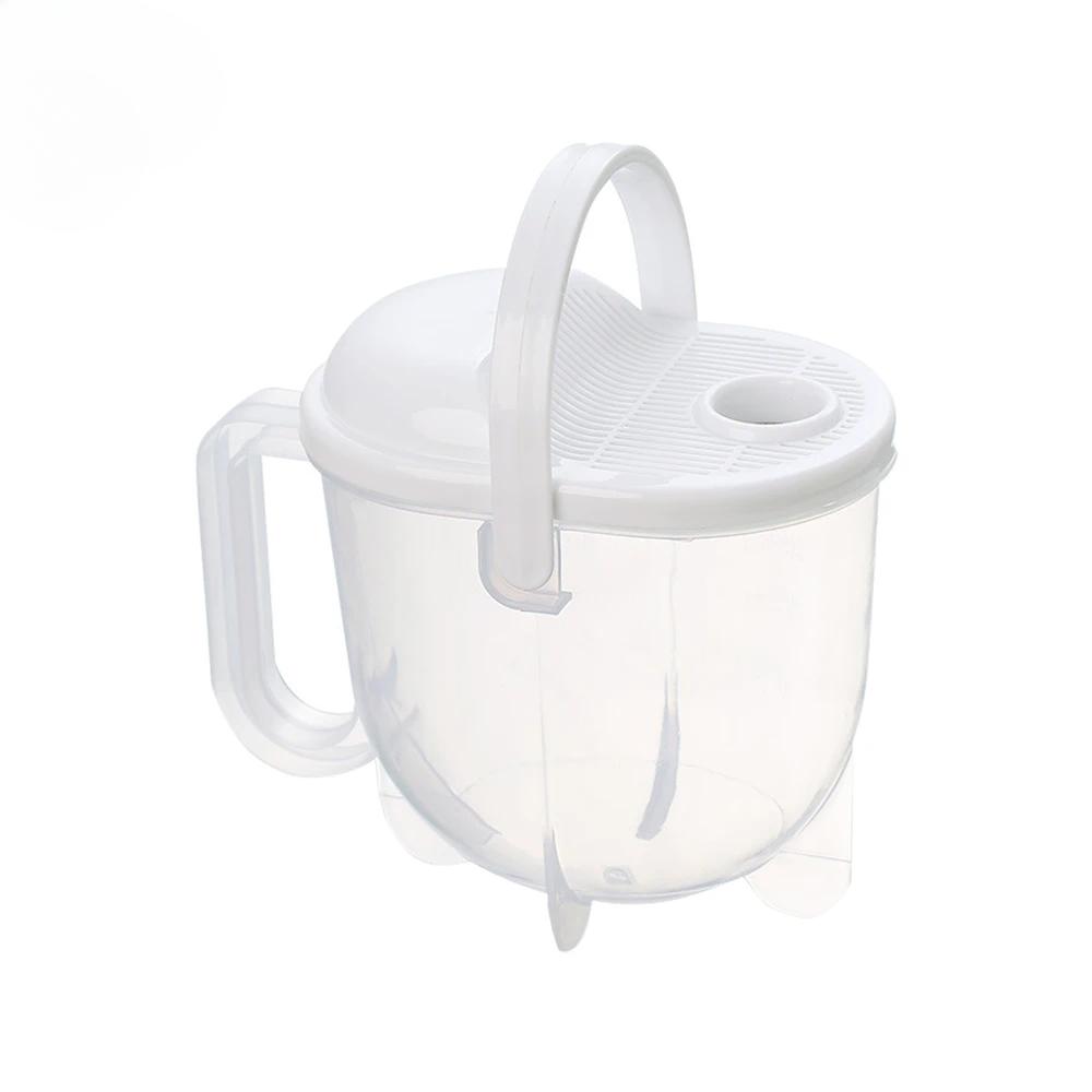 

Портативное пластиковое сито для очистки риса и бобов, инструмент для очистки риса без помощи рук на кухне