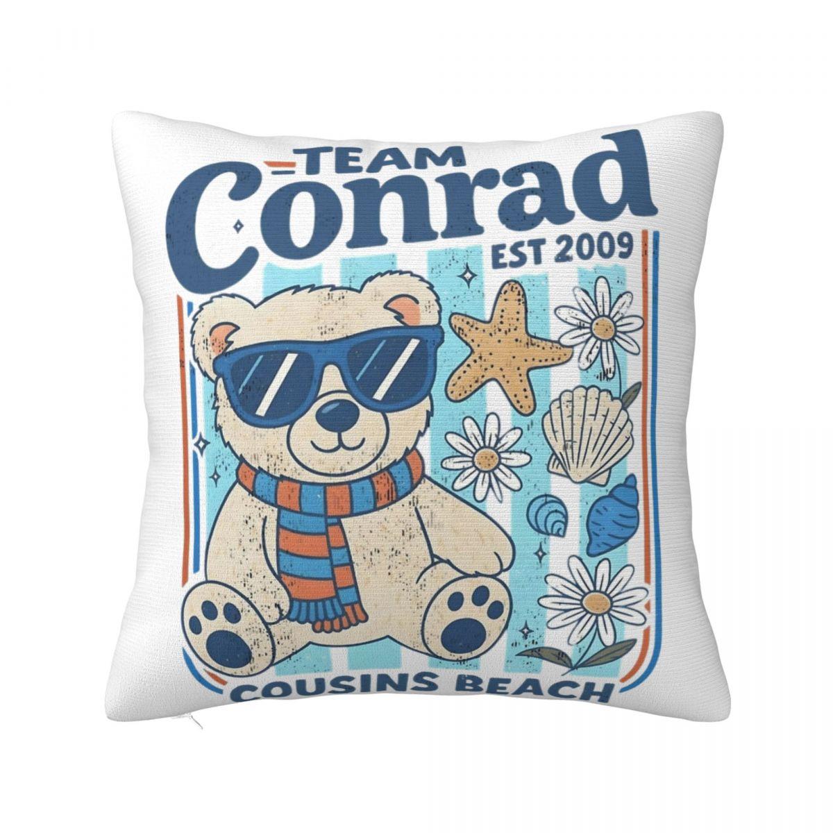 

Team Conrad Cousins Beach The Summer I Turned Pretty Pillow Case Novelty Pillow Graphic Cushion Cover Pillowcases For Home Decor 30cmx30cm