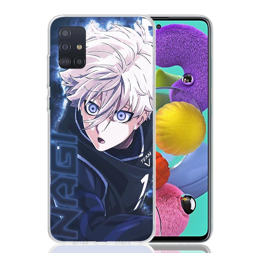 Blue Lock Nagi Seishiro Phone Case For Samsung Galaxy A52 A32 A22 A12 A02S A50S A30S A51 A31 AA71 Note 20 Ultra 10 S10 Plus Gala