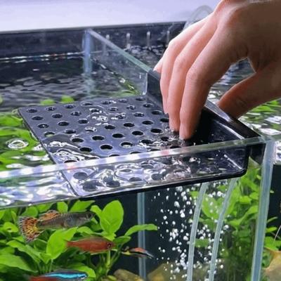 Aufhängbarer Filter Aquarium Filterbeutel Kompakt Wasserpumpe Kasten Filterbehälter Wasserzirkulierend