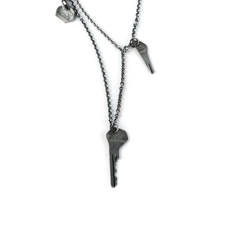 

SEWNSWEN SEWN SWEN SILVER LAYERED VINTAGE KEY necklace ORDER MADE