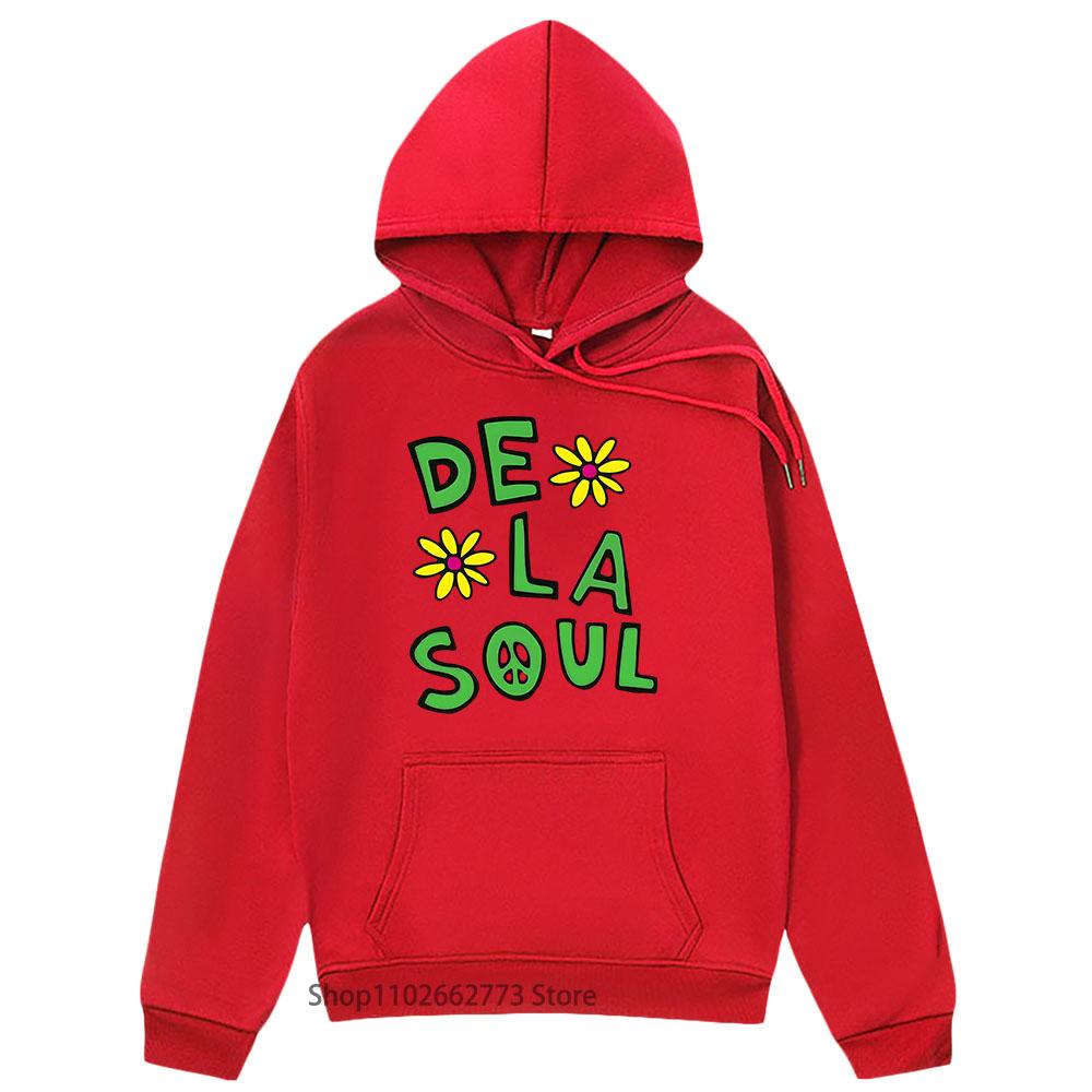 Beautiful Dela Hoodies  Anime De La Soul Sweatshirt Long Sleeve Clothes Men/women Cute Manga Pullover Hight Street
