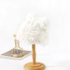 Cute cat ears real rabbit fur hat thickened thermal hat fashionable versatile fur straw hat women's autumn and winter versatile tide