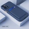 Wallet Card Slot Holder Case For iPhone 16 Plus 15 Pro Max 14 Pro 13 12 11 Soft Candy Color Shockproof TPU Slim Matte Back Cover