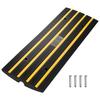 VEVOR Curb Ramp, 6.6cm Rise Rubber Driveway Ramps, Heavy Duty 14999.8 Kg Weight Capacity Threshold Ramp