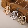 Collier Geai Moqueur Élégant en Alliage Doré Pendentif Oiseau Géométrique Tendance Printemps 2022