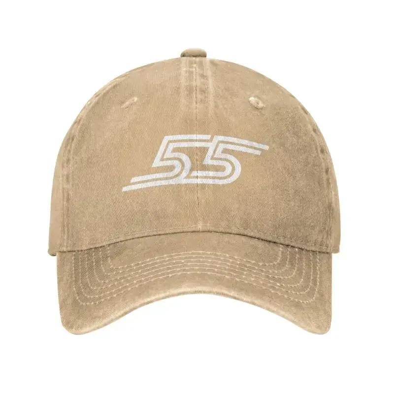 Custom Cotton Carlos Sainz 55 Formula Racing Driver Baseball Cap Women Men Breathable Dad Hat Streetwear