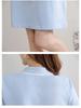 2026 Summer Short Sleeve Polo Neck Knit A-line Midi Dress for Plus Size Women