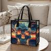 Cool Skull Print Tote Bag Fashion All-match Large Capacity Casual Outdoor Daily Shoulder Handbag