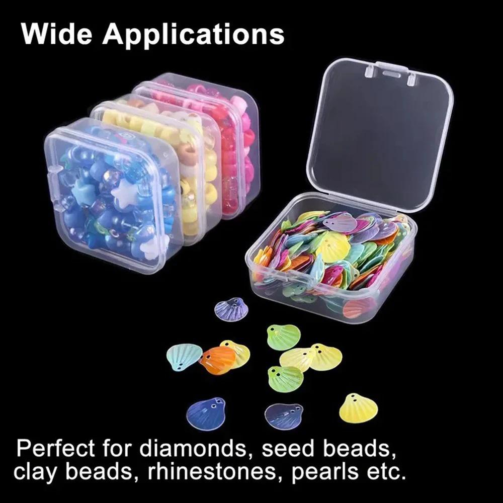 Transparent Multi-Grid Storage Box for DIY, Electronics & Jewelry