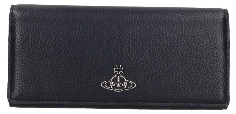 

Vivienne Westwood GRAIN THIN LINE ORB CARD HOLDER Long Wallet 51120005U S000D N403 BLACK RE-VEGAN [Used] чорний