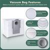 A65T-28 PACK Vakuum-Aufbewahrungsbeutel für Roborock S8+ Pro Ultra, S7 Maxv Ultra, Q8 Max+, Q7, Q5 Automatische Schmutzentsorgungsbeutel
