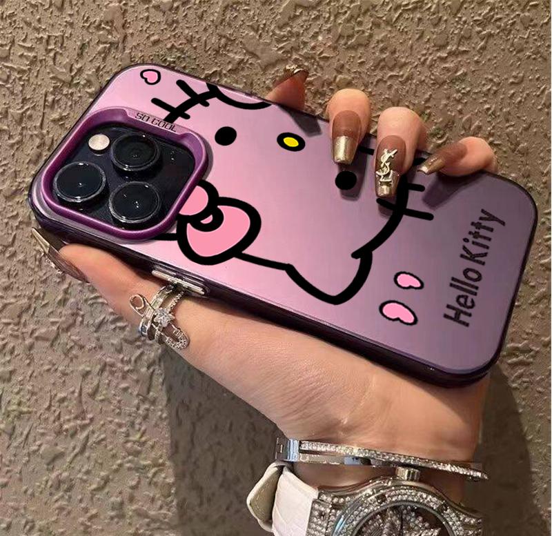 Cute Hello Kitty Casing For Iphone 17 Air 17 Pro Max 1615 14 11 12 13 Pro Max 16 Plus 16e 13 Mini Lovely Cartoon Hard Phone Case