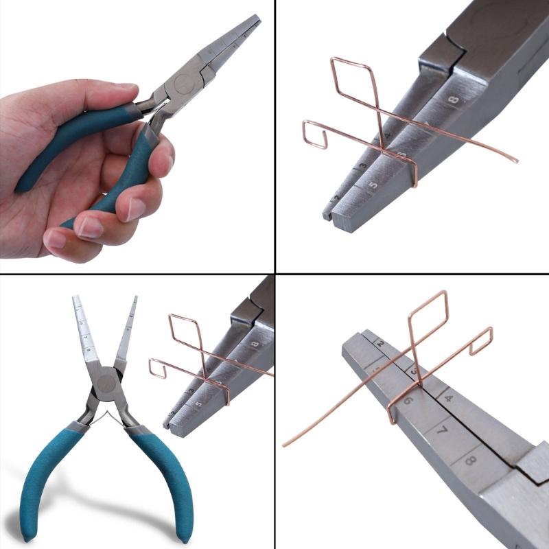Versatile Wire Working Tool 2-8mm Diameters Jewelry Pliers for DIY Jewelry Making, Art Crafts, and Home Decorations